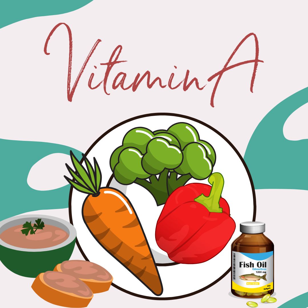 Image shows Vitamin A rich foods