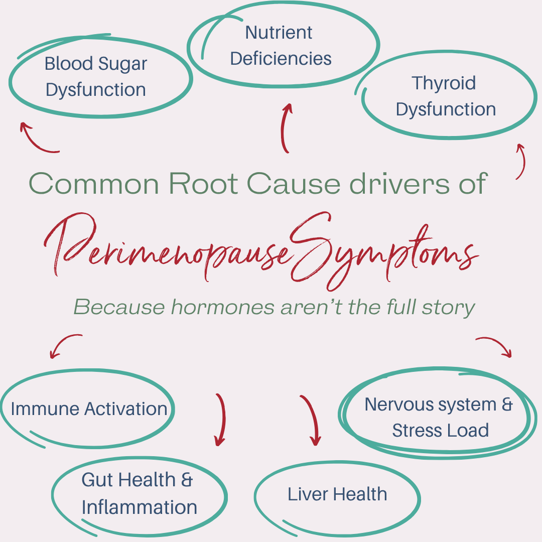 Common Root Causes of Perimenopause symptoms
